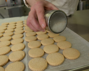 Philip O'Connor making cookies at Seymours Irish Shortbread